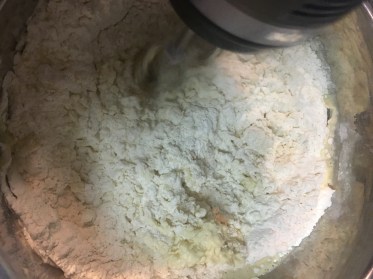 mixing dry wet and yeast